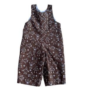 Jack & Teddy Robot Print Sleeveless Longall - Excellent!